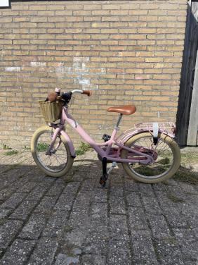 Puky 18 inch kinderfiets roze | mandje | nette staat