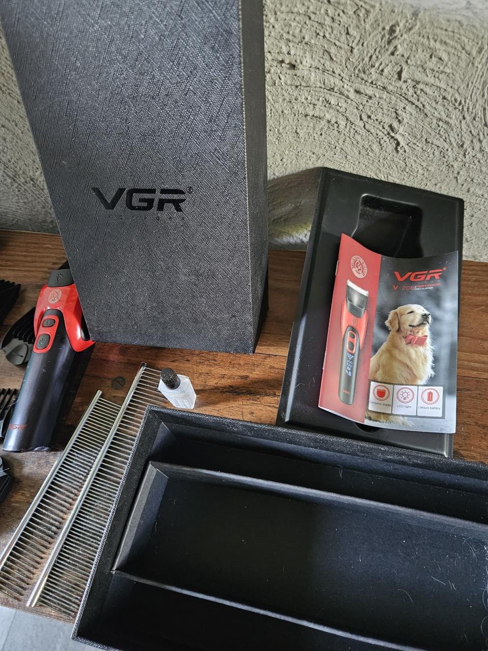 VGR pet professionele krachtige dieren tondeuse silent