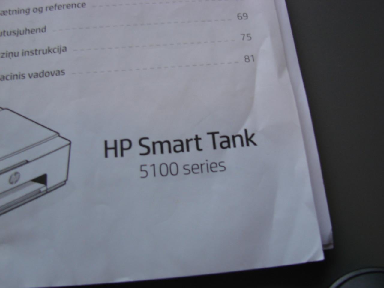 Hp eco tank smart Hp printer 5100