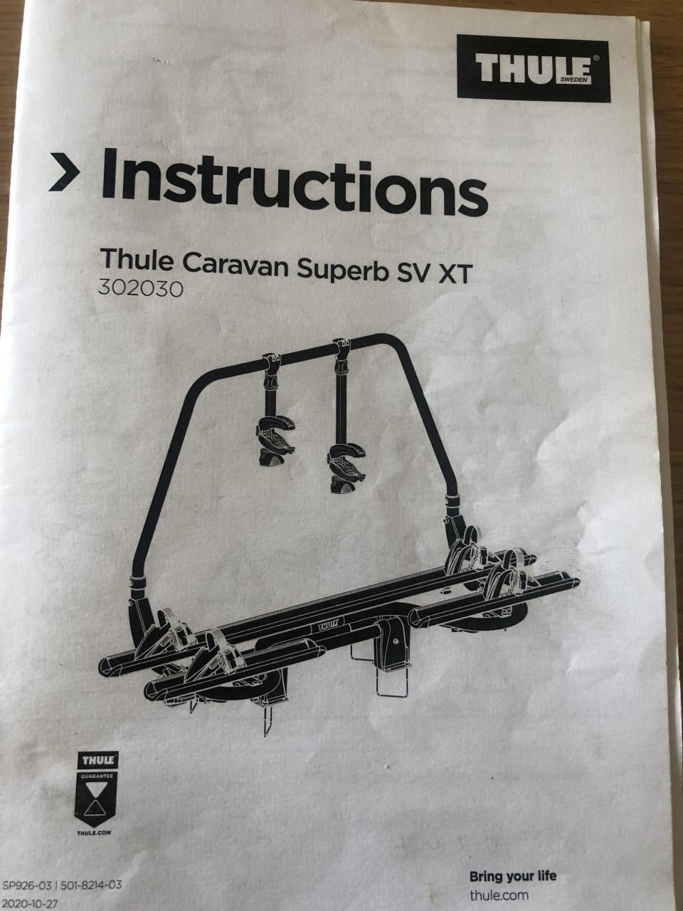 Thule caravan fietsendrager Superb SV XT
