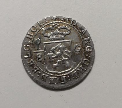 Zilveren 1/8 Scheepjesgulden 1802 – (Mooie originele kwaliteit)