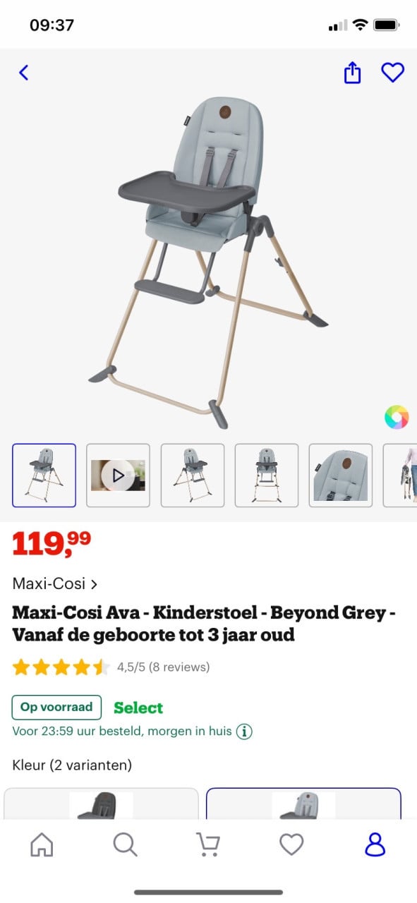 Baby/peuter/kinder stoel