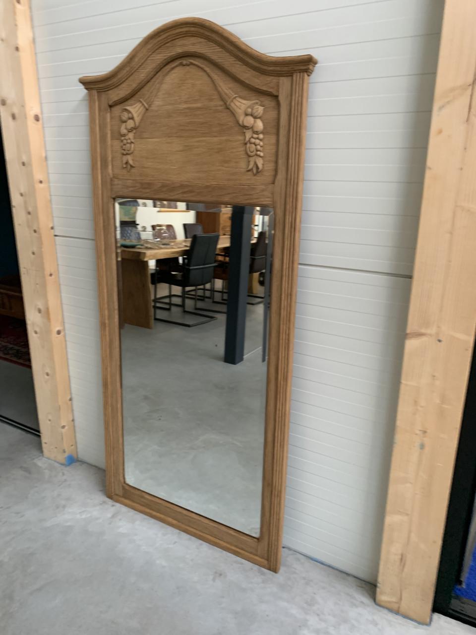 Spiegel blank eikenhout 180 x 75 cm