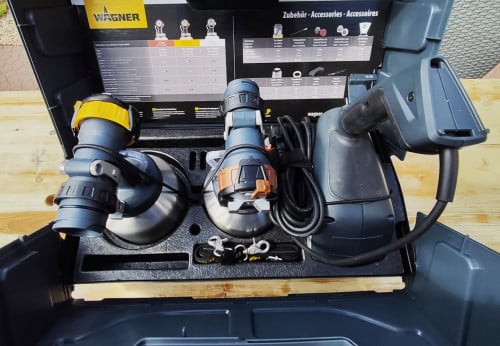 WAGNER XVLP 3500 verfspuit - lasuur, lak en latexverf - 3 spuitstukken