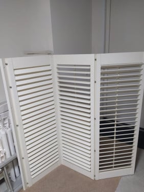 Houten shutters wit