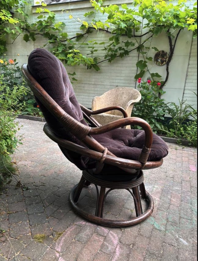 Rotan vintage fauteuil