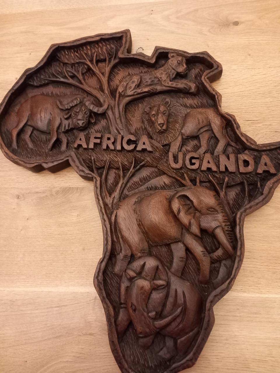 Houten wanddecoratie Afrika