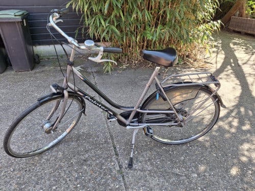 DEGELIJKE DAMESFIETS MET VERSNELLINGEN EN HANDREMMEN