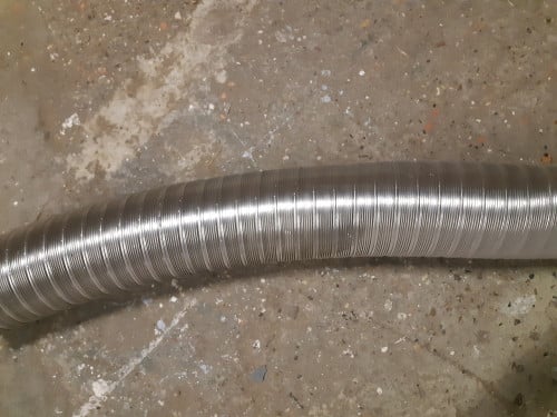 Flexibel dubbelwandig 150 mm kachelpijp