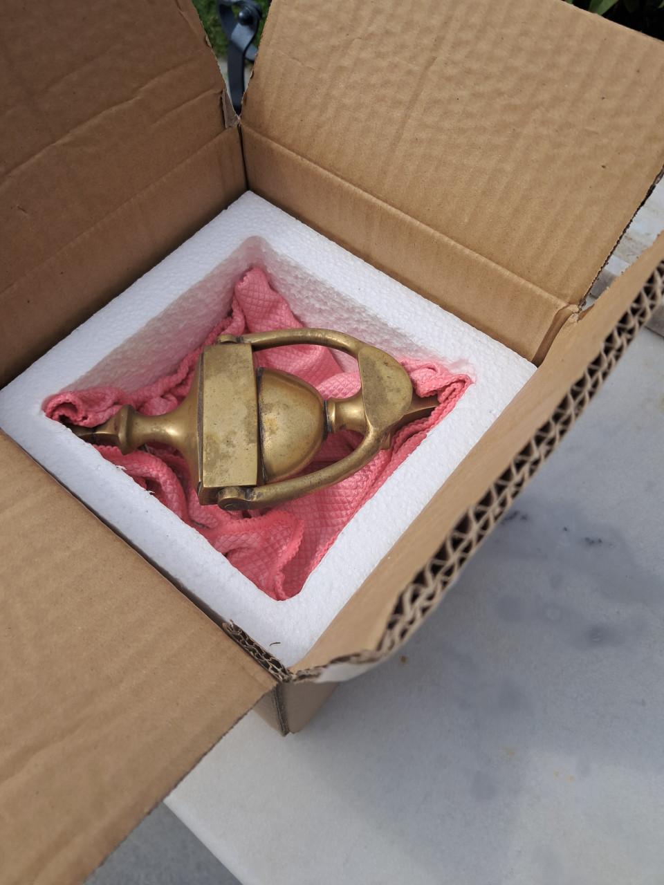 Antiek bronzen deurklopper