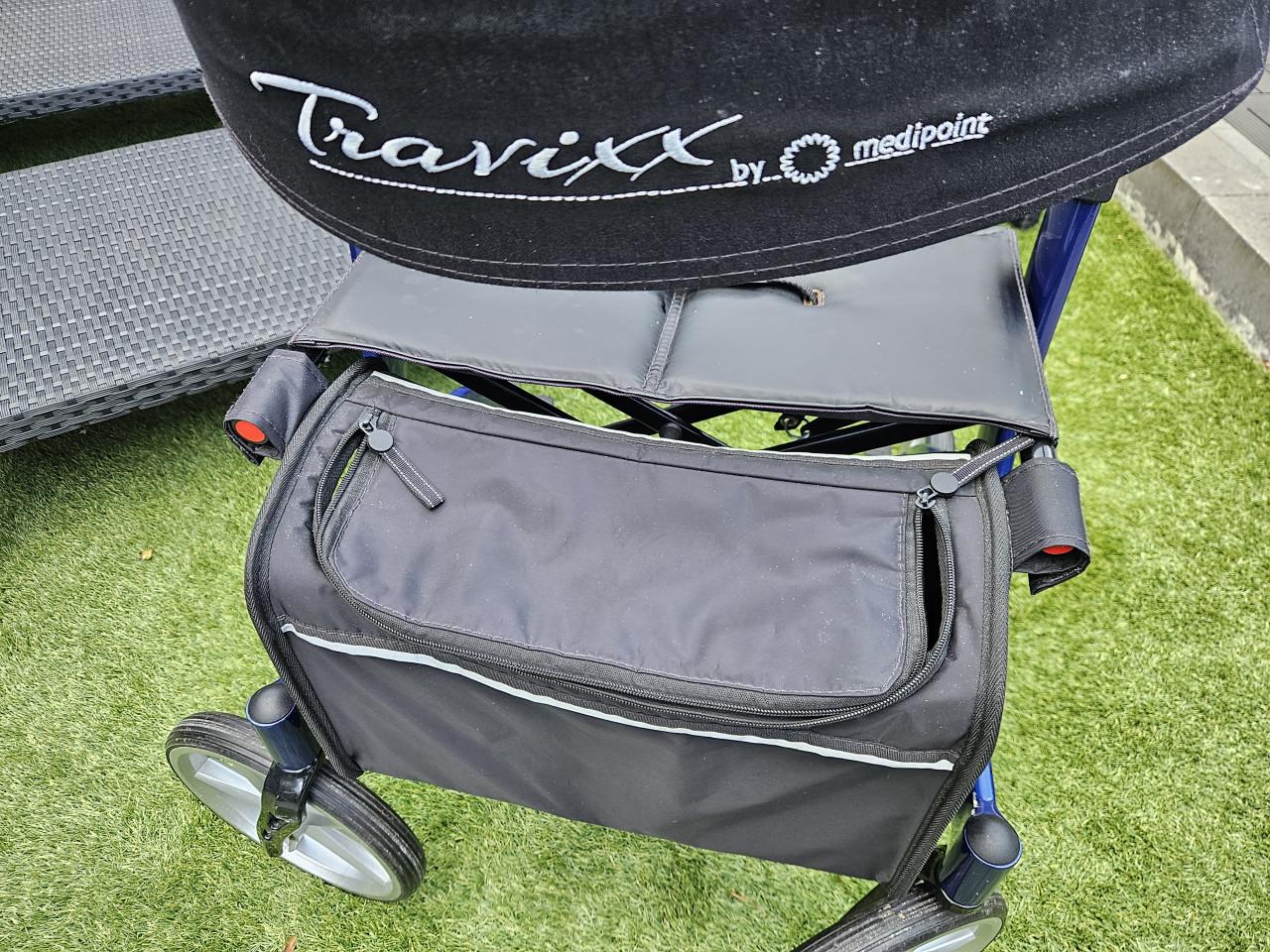 ZGAN Travixx Deluxe Rollator Donkerblauw MAAT S