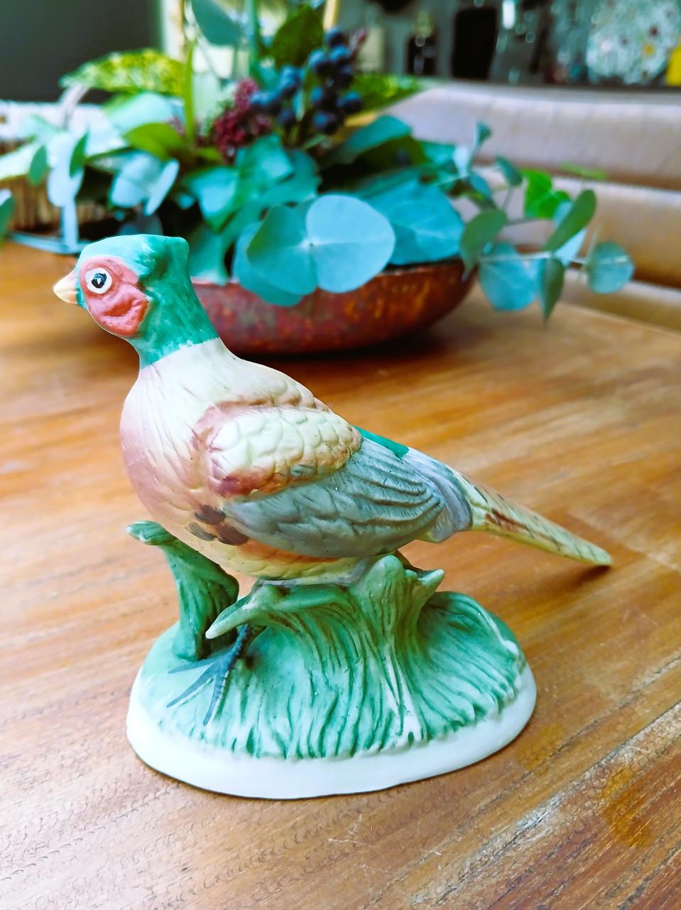 3 Vintage vogelbeeldjes - Bisque porselein van Lefton