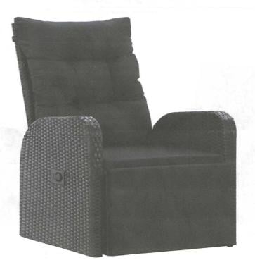 Stord verstelbare loungestoel nieuw met kussen