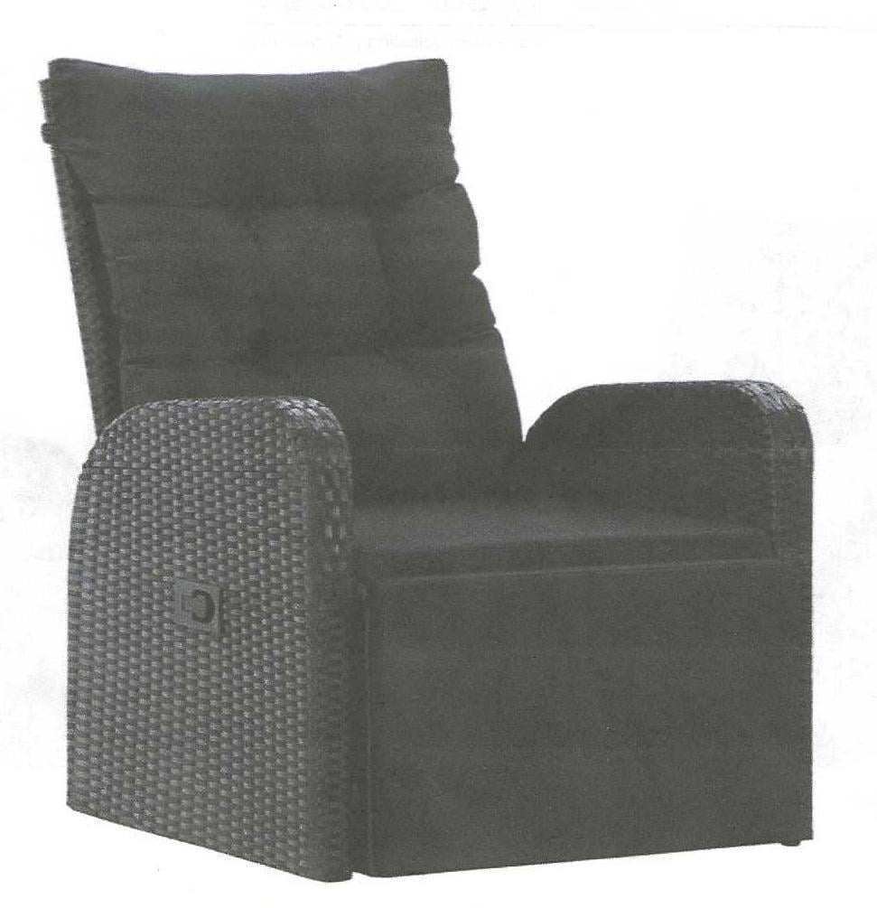 Stord verstelbare loungestoel nieuw met kussen