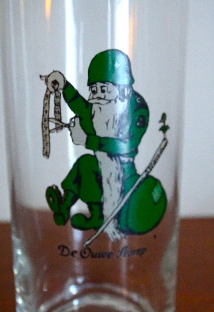 3 Vintage Glazen met soldaten