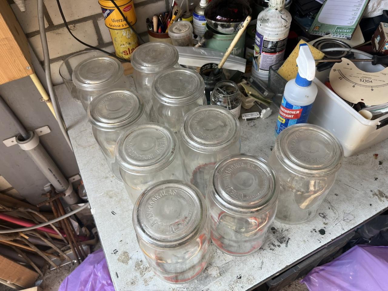 Weckpotten met deksel VEGLA 1/2, 3/4, 1 en 2 liter