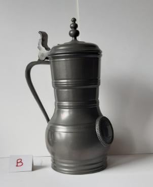 Tinnen kannen met deksel : 4 verschillende modellen