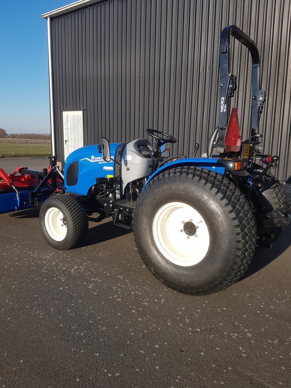 Tractor met maaier
