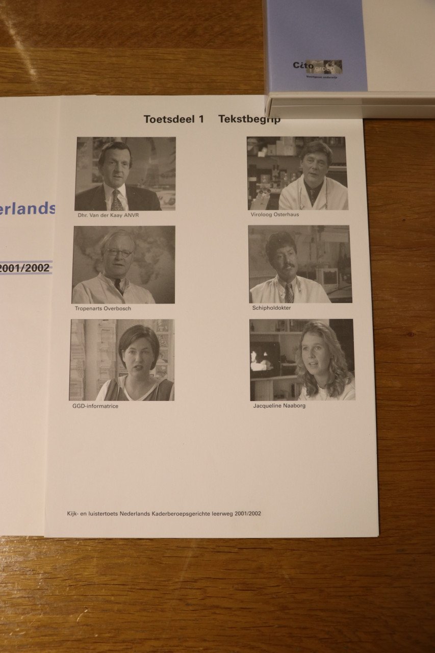 Kijk- en luistertoets Nederland Kaderberoepsgerichte leerweg 2001/2002