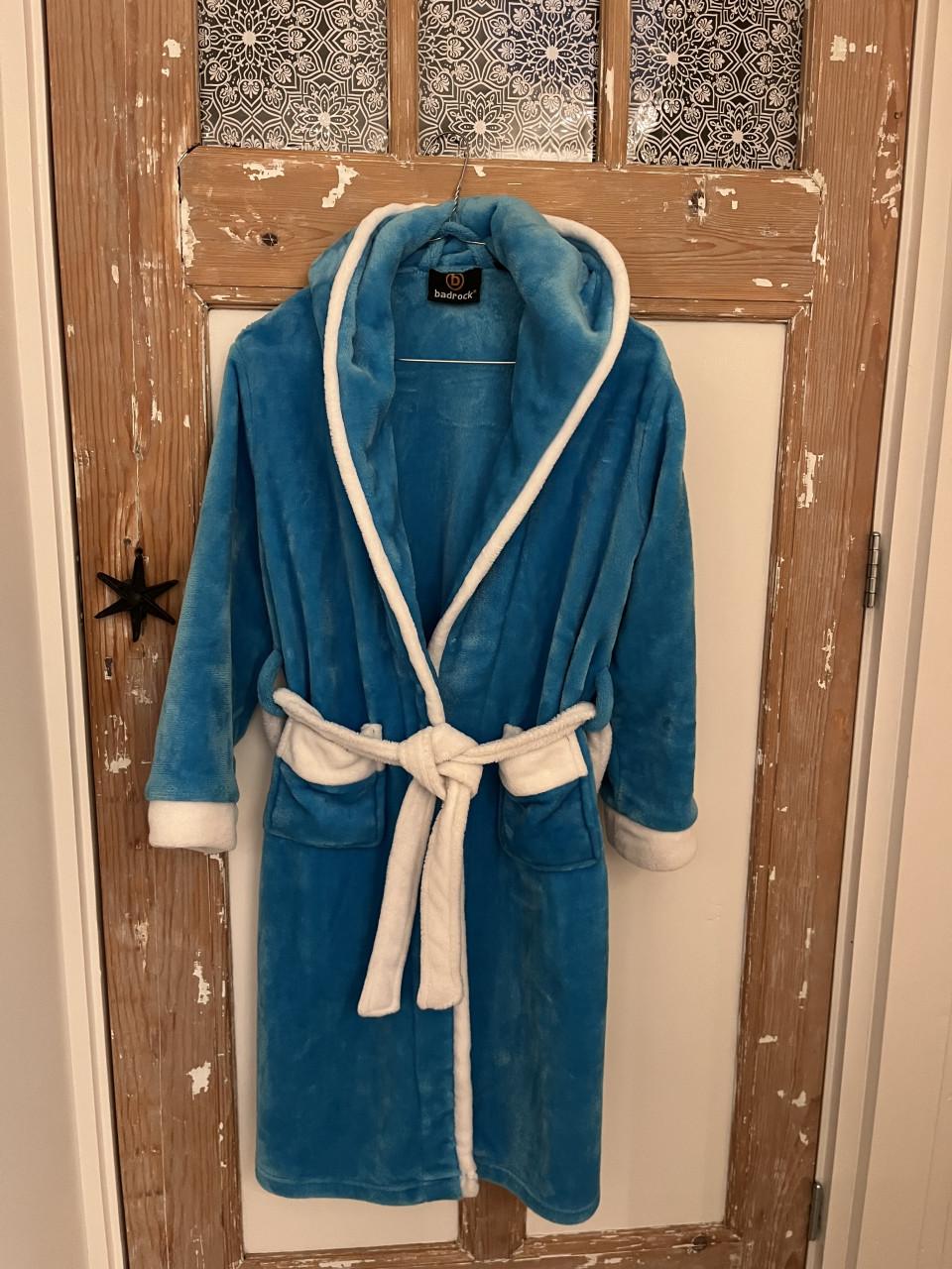 Blauwe badjas mt 158