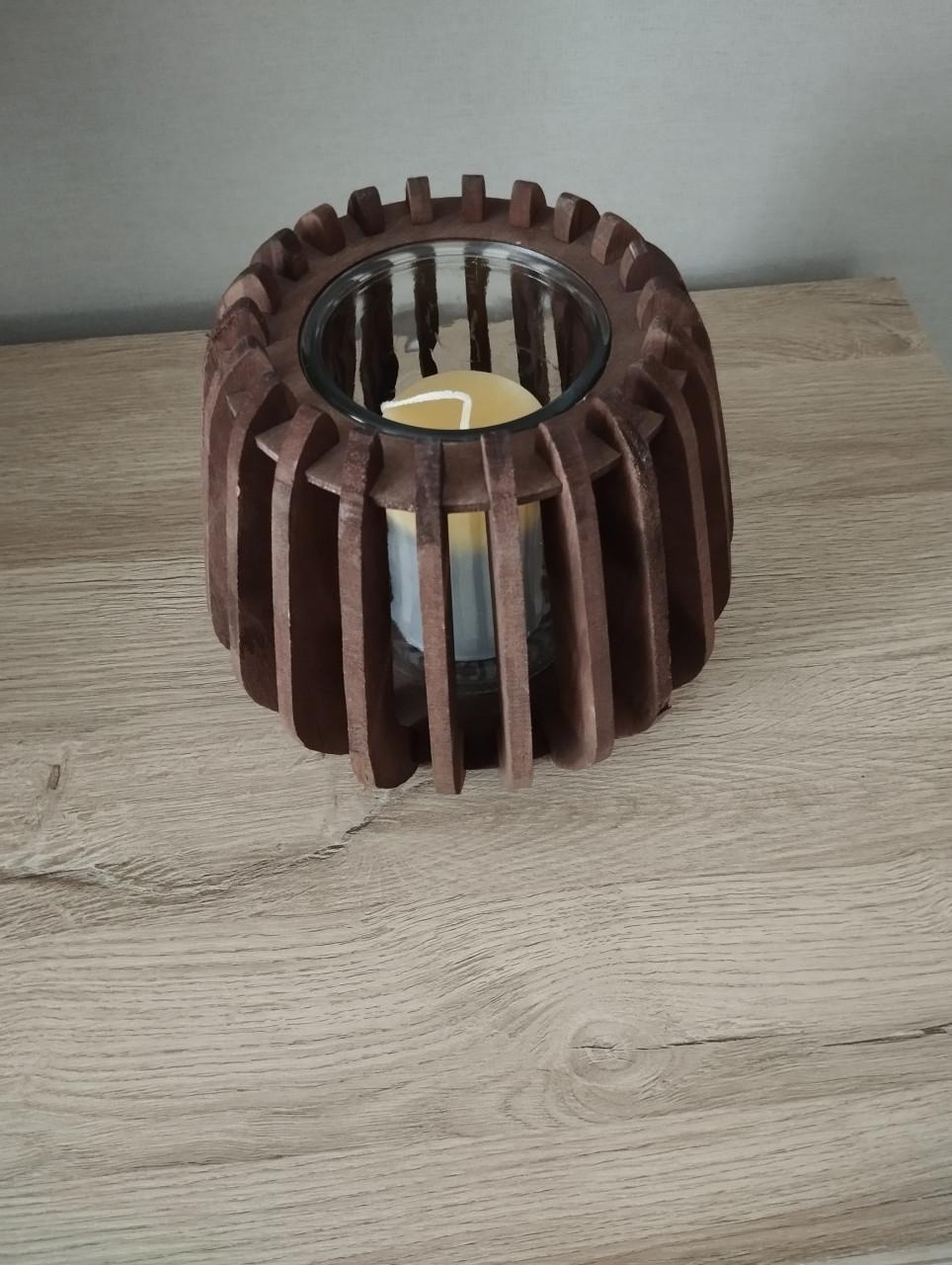 Windlicht met kaars Nieuw......