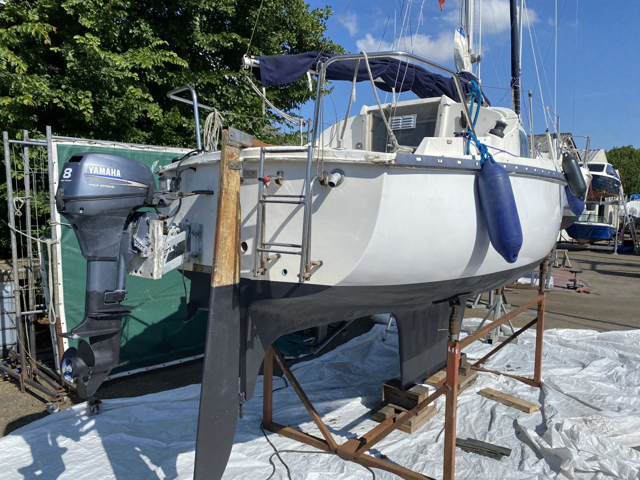 Kajuitzeilboot 22 voet met 8pk bb incl ligplaats stad aan het haringvliet
