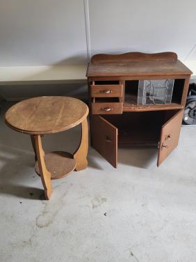 Oudhollands thee kastje en tafeltje