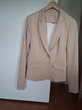 Dames blazer cremekleur
