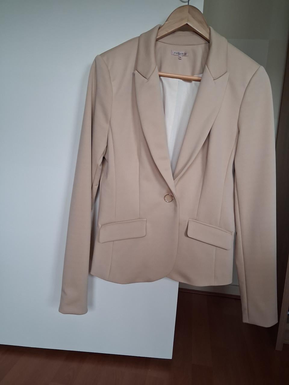 Dames blazer cremekleur