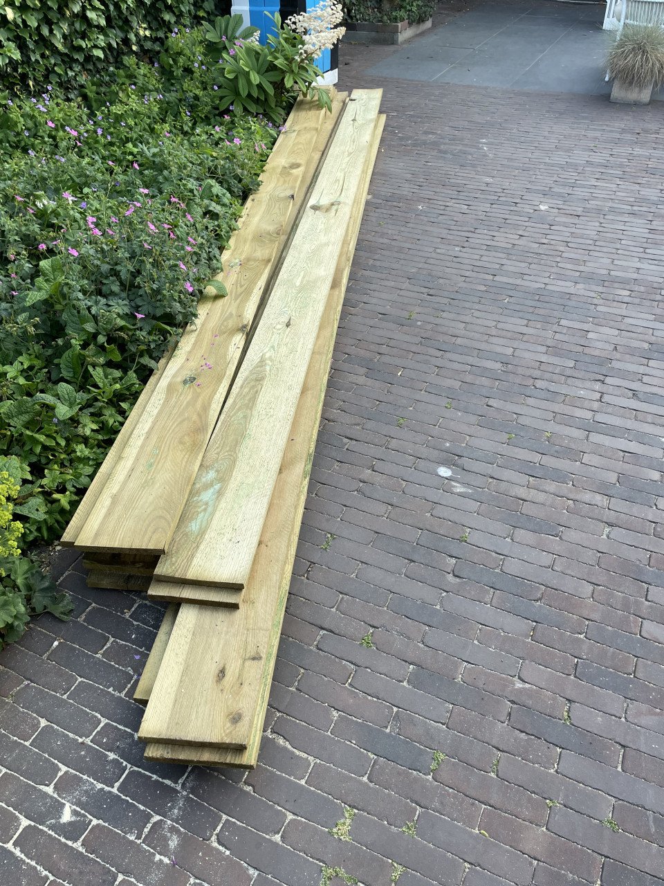 Grenen planken