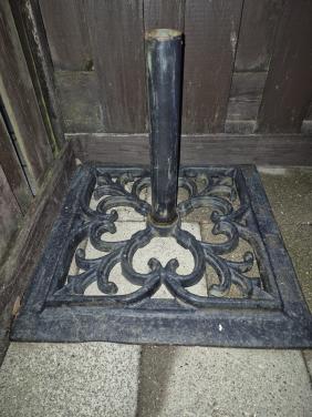 Parasol voet gietijzer