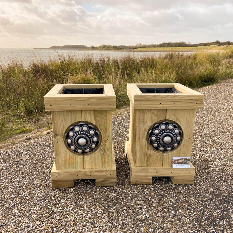 Zeeuwse knop bloembak L32 x B35 x H45 10jr. Jubileumactie