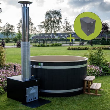 Hottub Kirami houtgestookt externe kachel