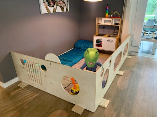 Grond box speelhoek berken multiplex 246 x 165 x60
