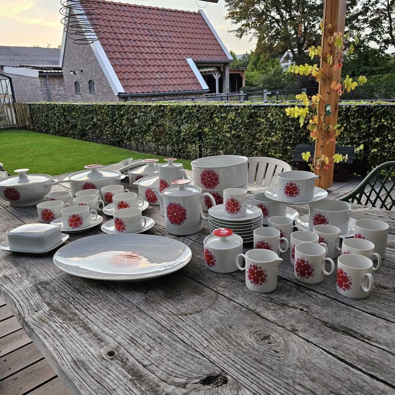 Thomas servies onderdelen medaillon pinwheel