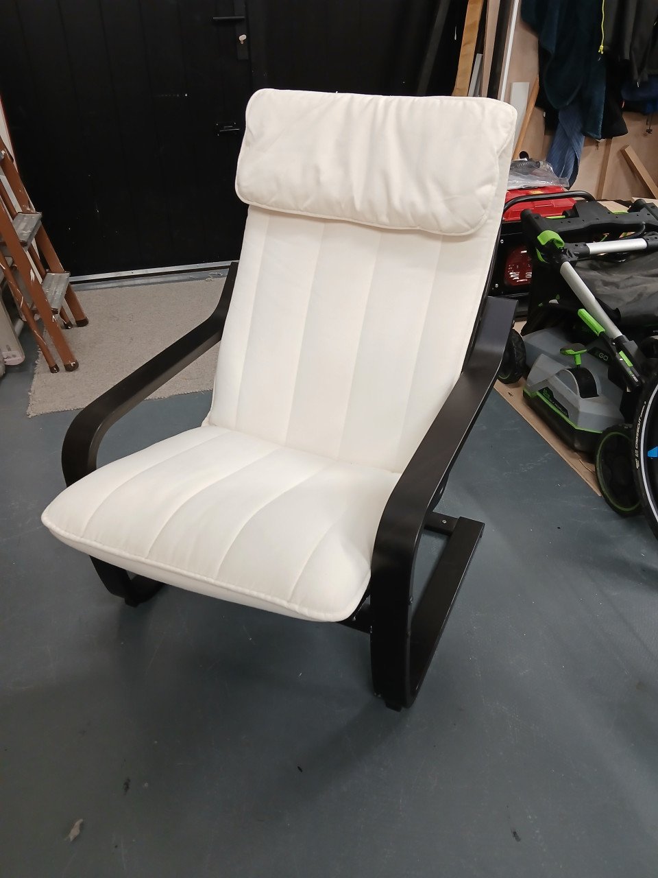 Tv/relax/studenten Stoel ikea zwart/ecru