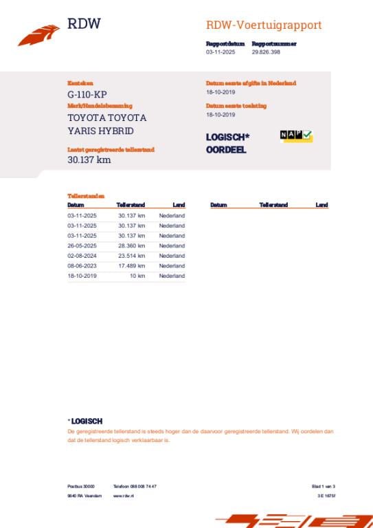 Toyota Yaris 1.5 hybrid dynamic | automaat | navi| rijstrookwaarschuwing | 