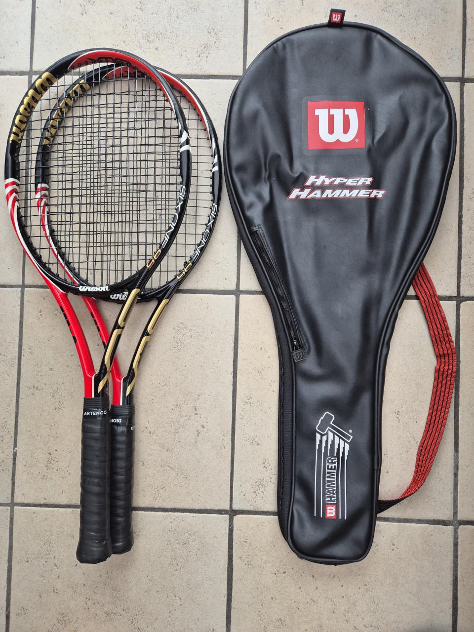 2 Wilson SixOne rackets zgan