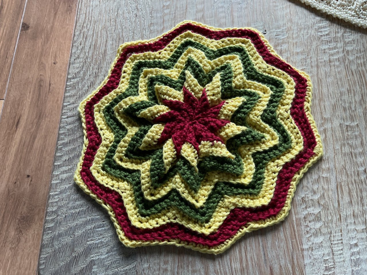 Set pannenlappen met onderzetter samen €5,-