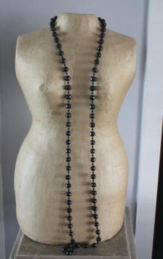Zwart  kralen ketting