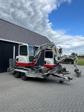 Graafmachine met machinist voor diverse graafwerkzaamheden