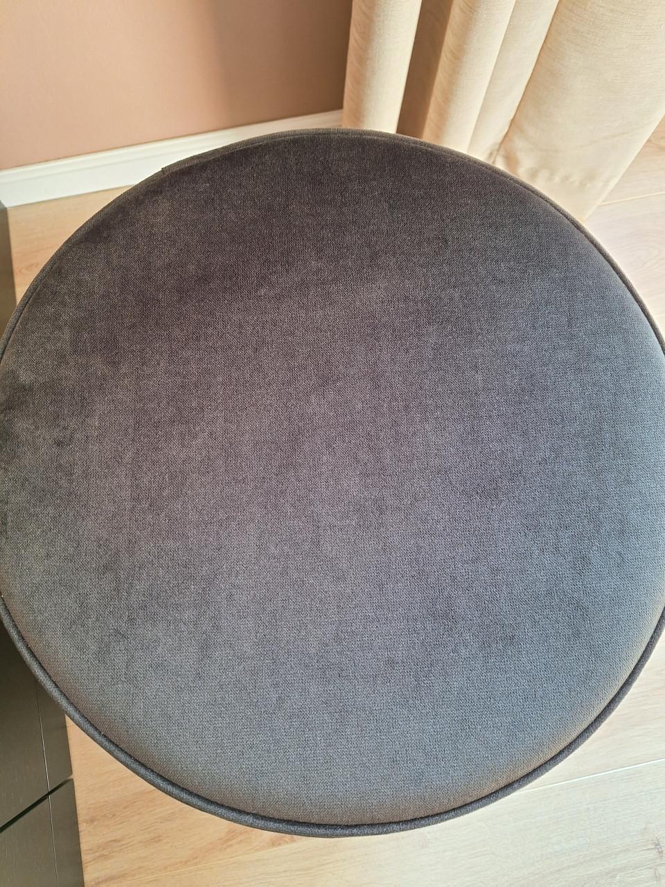 WOOOD Sara poef velvet 46 × ø46 cm warmgroen