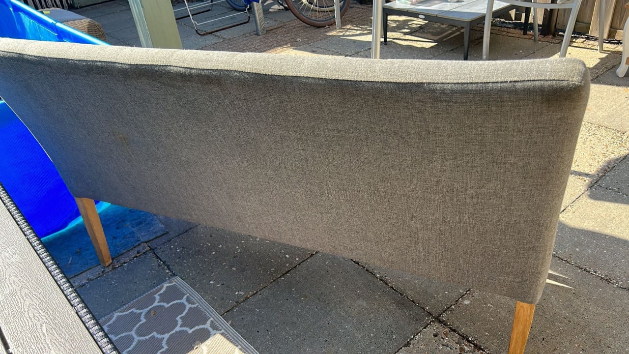 Mooi eettafel bankje grijs (WOOD)