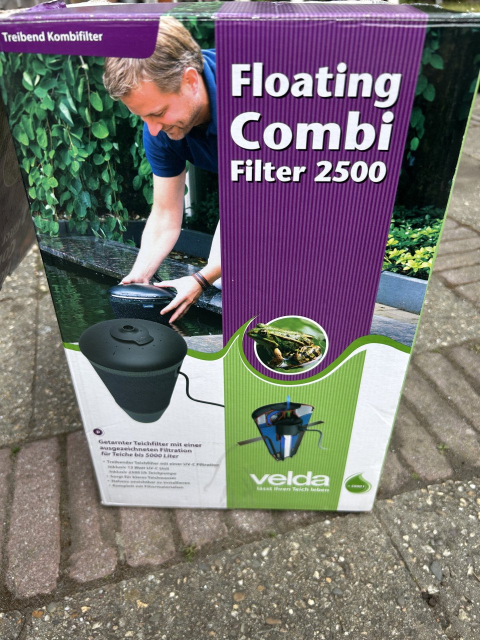 Te koop velda floating 2500 drijvend filter