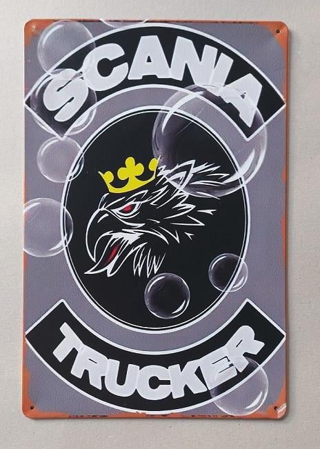 Scania Trucker Metalen Bord