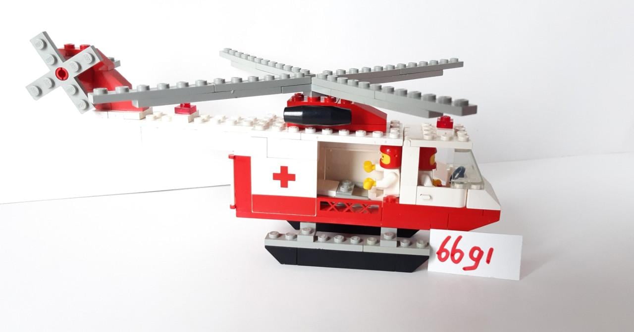 Lego Classic Town 6691: rode kruis helikopter