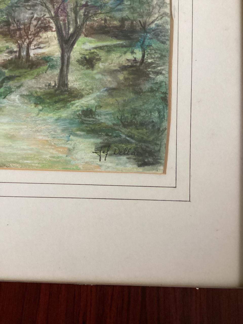 Aquarel tekening  molen
