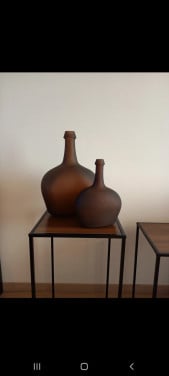 2 bruine flesvazen
