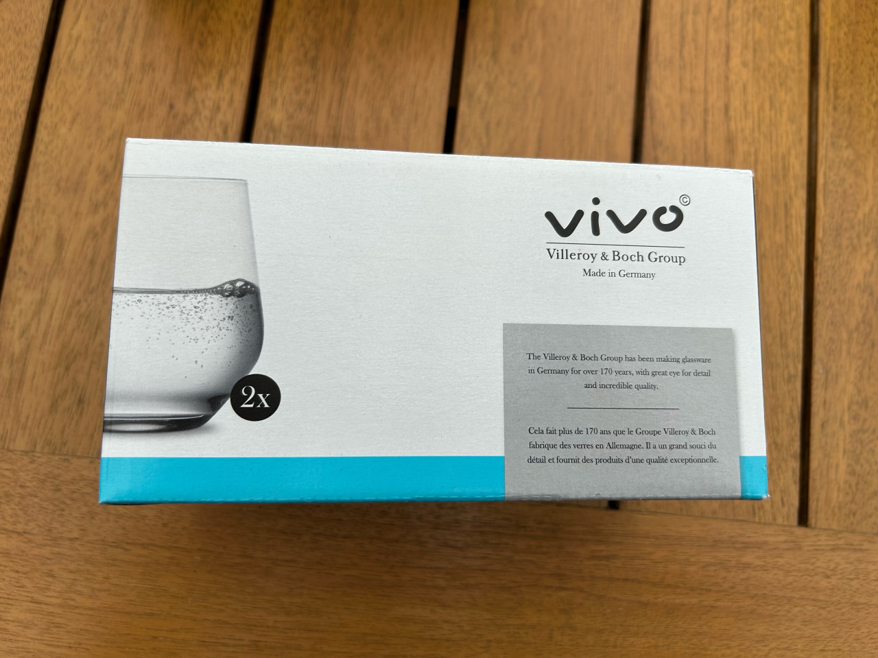 VILLEROY BOCH WATER GLAZEN NIEUW