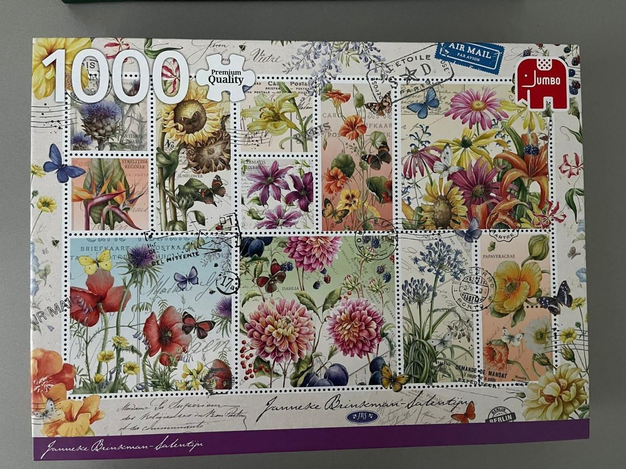 Puzzel Zomerbloemen Postzegels